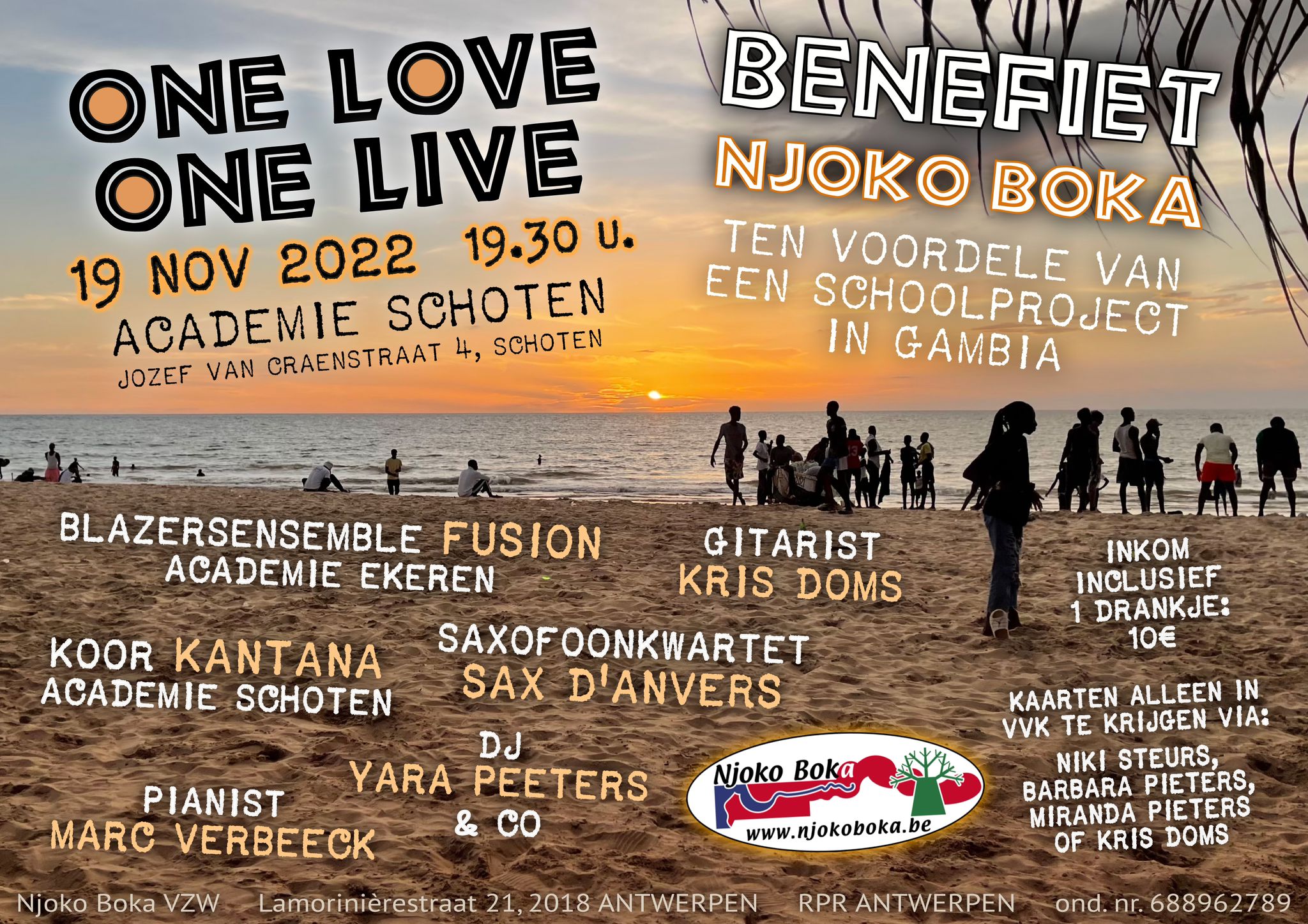 ONE LOVE ONE LIVE – benefiet concert